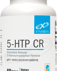 A bottle of 5-htp cr is shown.