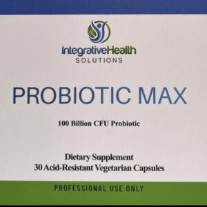 A box of probiotic max is shown.