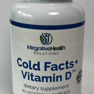 A bottle of cold facts vitamin d supplement.