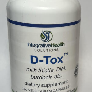 A bottle of d-tox supplement