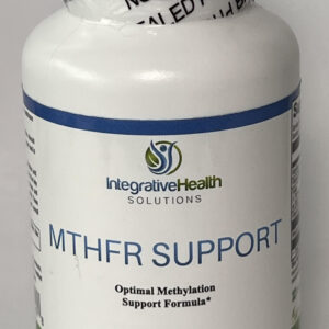 A bottle of mthfr support supplement