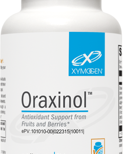 A bottle of oraxinol is shown.